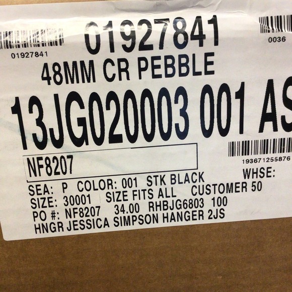 Jessica Simpson Womens Black Faux Leather Pebble Belt Gold Buckle Size XL NEW - Picture 8 of 8